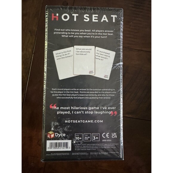 NWT Hot Seat Adult‎ Party Game About Your Friends, Sealed, For Board Game Night - Picture 2 of 3